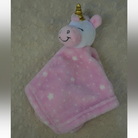 Hudson Baby Toys Hb Hudson Baby Unicorn Lovey Security Blanket Pink